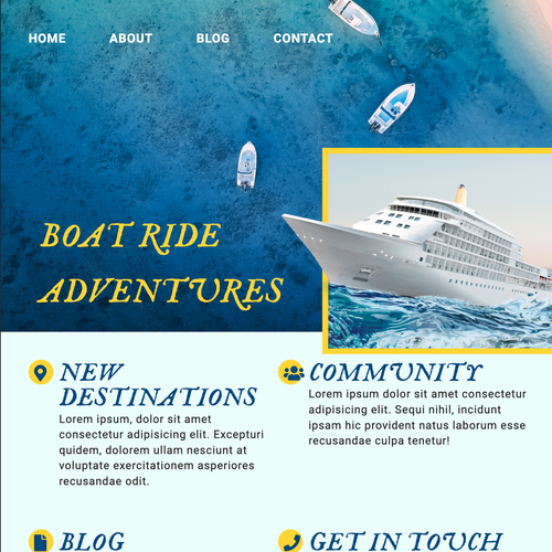 A screenshot of World of boats website